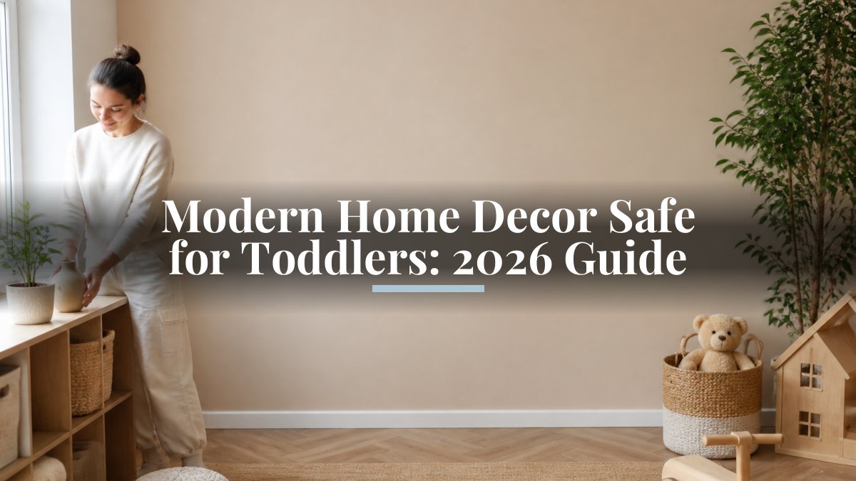 Modern Home Decor Safe for Toddlers: 2026 Guide