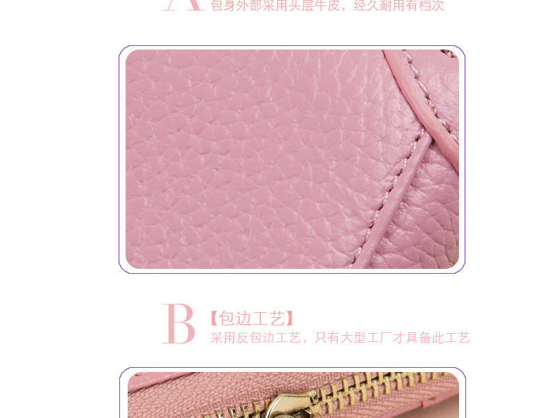 Foreign Trade Card Bag Women's Multi-Card Cowhide Anti-Theft Brush RFID Leather Anti-Degaussing Card Clip Zipper Credit Driver's License