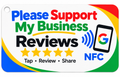 Busines card for Menu and get customers review