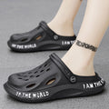 Coconut Hole Shoes Men's Soft-soled Garden Shoes Fashionable All-match Slippers Men's Sandals with Baotou Breathable Beach Shoes for Men