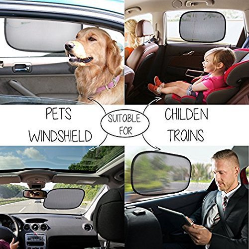 Cross-border non-porous car sun visor side screen mesh sun visor five-piece suction cup sun visor car side screen shade