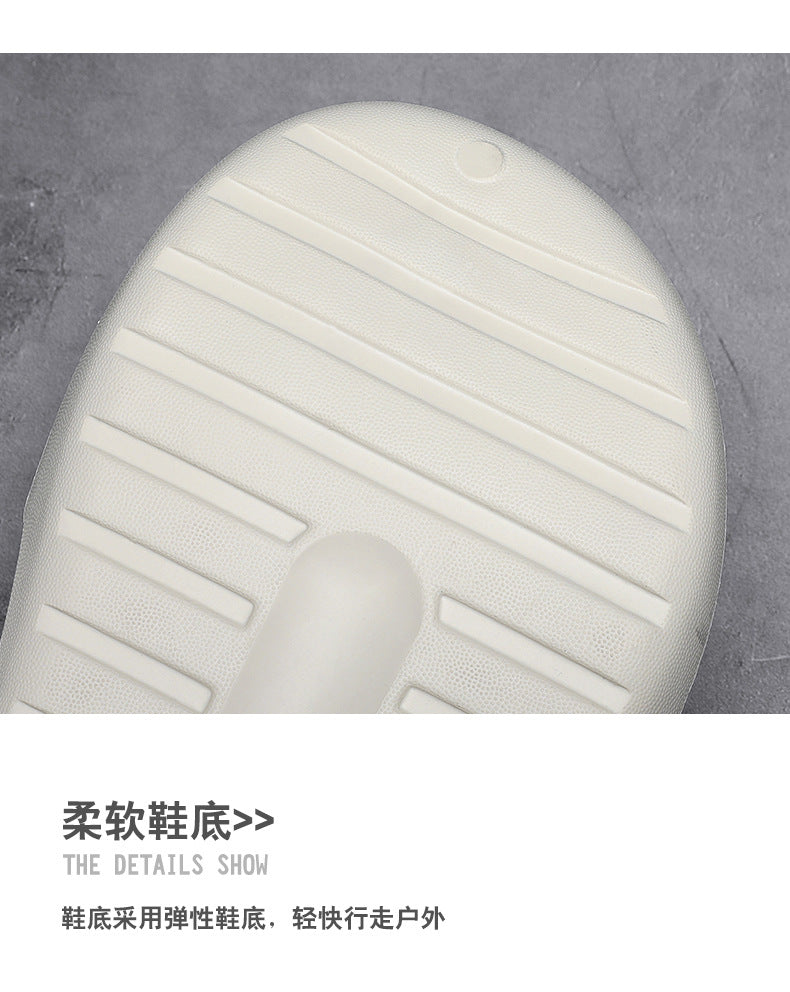 Coconut Hole Shoes Men's Soft-soled Garden Shoes Fashionable All-match Slippers Men's Sandals with Baotou Breathable Beach Shoes for Men