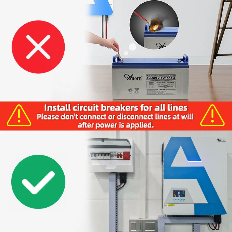 5KW 6.5KW 12KW Hybrid Solar Inverter 5000W 24V 12000W 48V 220V 160A MPPT Solar Controller 90-450V Off Grid Inverter