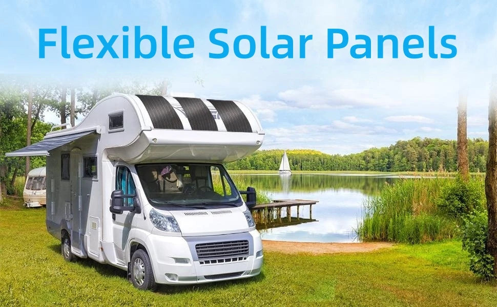 12V Bendable Solar Panel 2000W 1500W 1000W 500W Waterproof Monocrystalline Flexible Solar Panel for RV Boat Outdoor