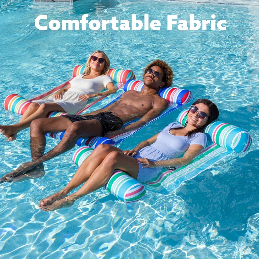 JOYFY 3 Pack 4-in-1 Inflatable Pool Floats Water Hammock Lounges Multi-Purpose Swimming Pool for Pool, Lake, Outdoor, Beach