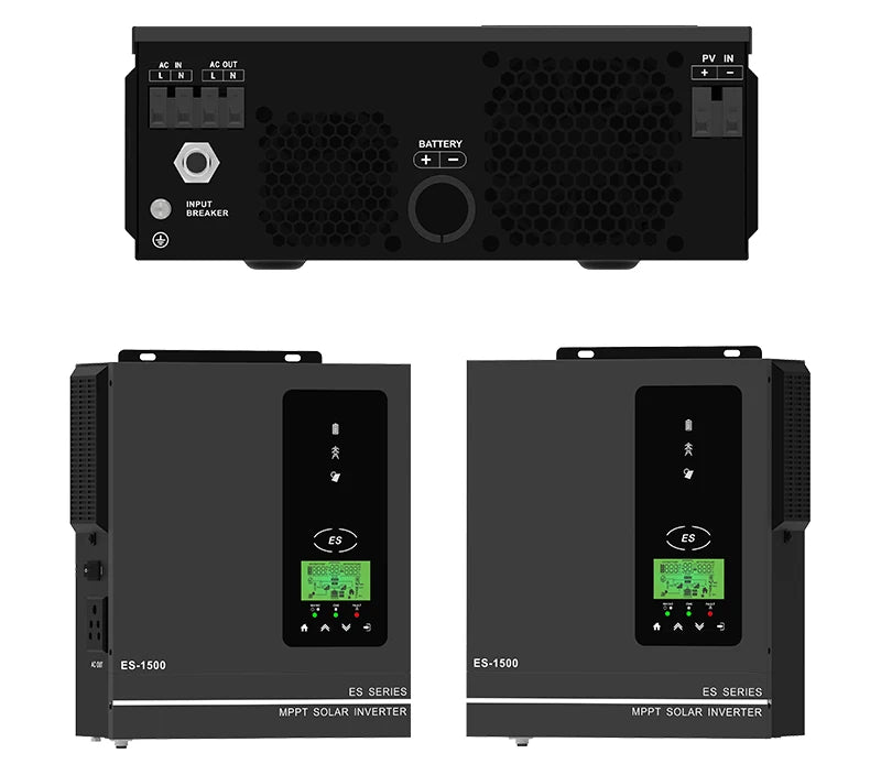 Anern 1KW 1.5KW 1.6KW 3KW Hybrid Solar Inverter 12V 24V 220V MPPT 80A Off Grid Inverters Pure Sine Wave