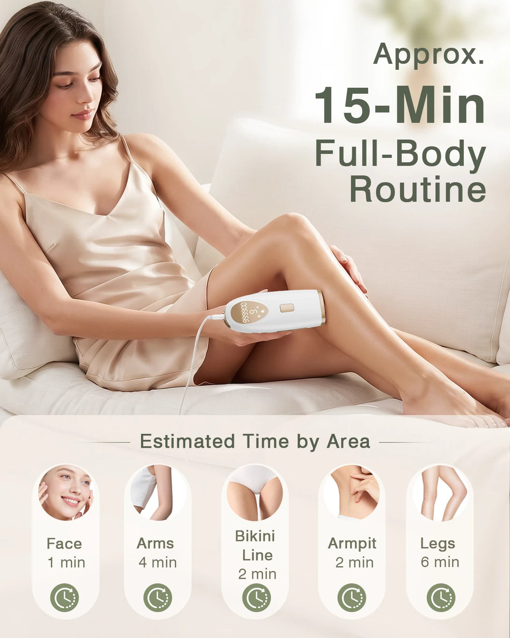 IPL Hair Removal with Ice Cooling Function for Women,Long-Lasting Results,999,999 Flashes Painless Hair Removal for Armpits Legs