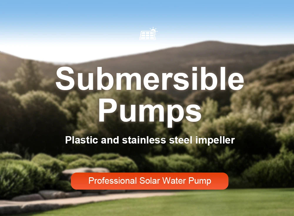 12V/24V DC Submersible Pumps 2 inch Solar Water Pump High Head High Flow Solar Water Pump Home Vegetable Gardening Water Pump