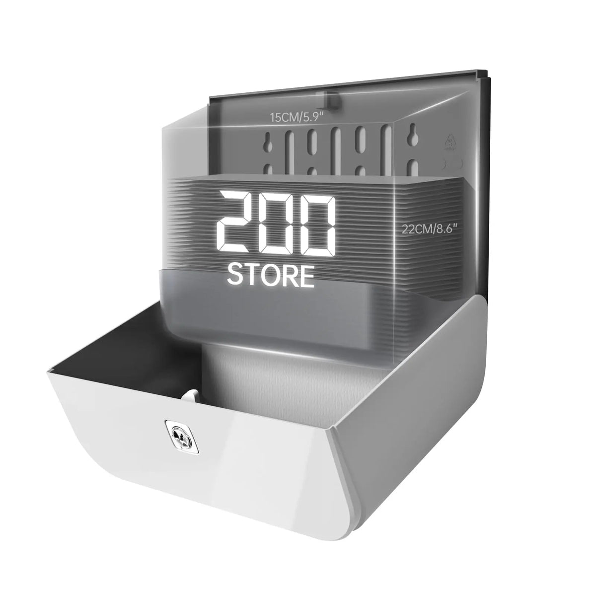 Plastic Tissue Box, High Sealing Pumping Tissue Box for Any Bathroom, Kitchen and Living Room