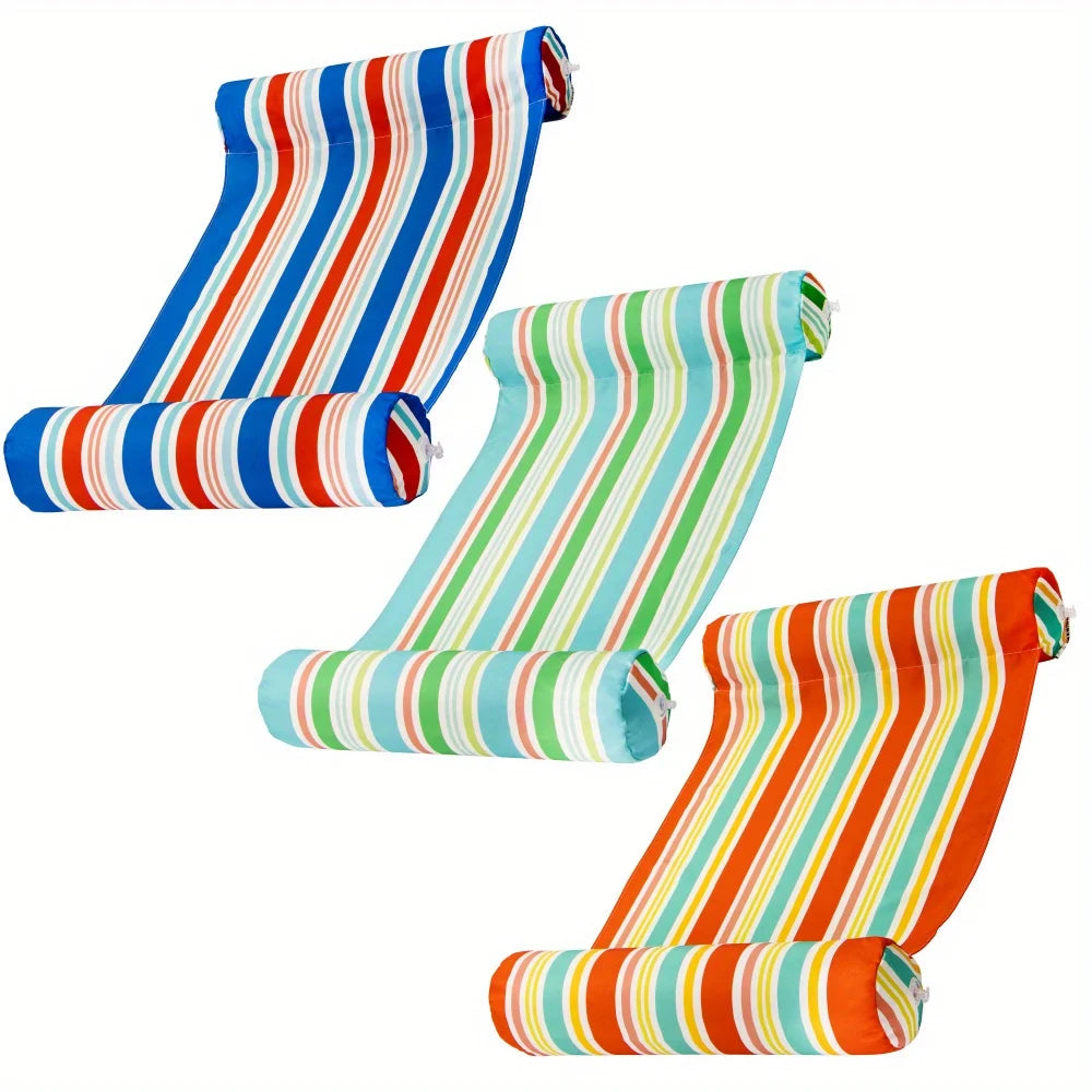 JOYFY 3 Pack 4-in-1 Inflatable Pool Floats Water Hammock Lounges Multi-Purpose Swimming Pool for Pool, Lake, Outdoor, Beach