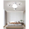 Drone Design E27 Socket Intelligent Ceiling Fan Light Remote Control Adjustment Wind Speed Timer 3 Color Modes Bedroom Decorat