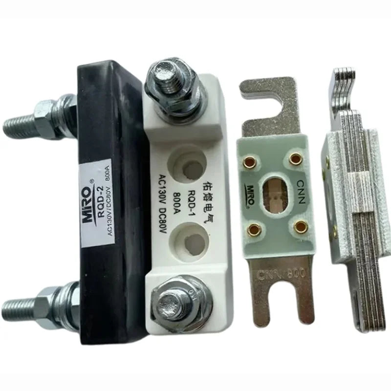 Fast Fuse CNN 800A 700A 600A 500A 400A 350 A250A 200A 175A 150A DC80V AC130 Car Battery Fuse Matching Base RQD-2