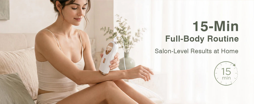 IPL Hair Removal with Ice Cooling Function for Women,Long-Lasting Results,999,999 Flashes Painless Hair Removal for Armpits Legs