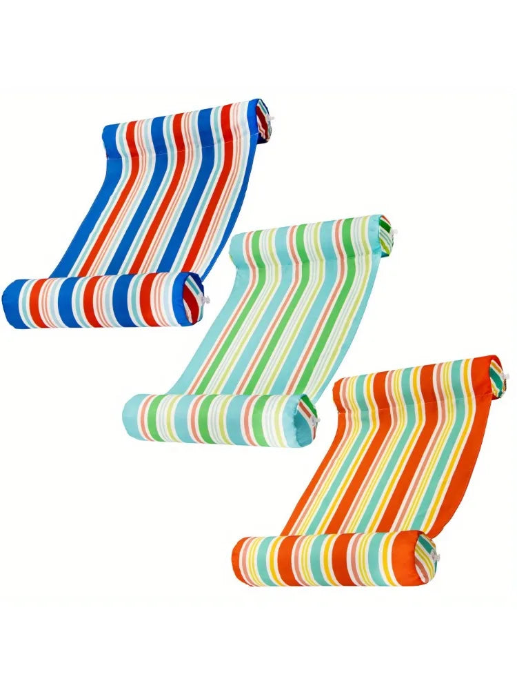 JOYFY 3 Pack 4-in-1 Inflatable Pool Floats Water Hammock Lounges Multi-Purpose Swimming Pool for Pool, Lake, Outdoor, Beach