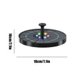 Solar Water Fountain Pool Pond Waterfall Fountain Garden Decoration Outdoor Bird Bath Solar Powered Floating Water Pump