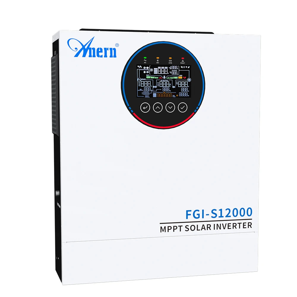 5KW 6.5KW 12KW Hybrid Solar Inverter 5000W 24V 12000W 48V 220V 160A MPPT Solar Controller 90-450V Off Grid Inverter