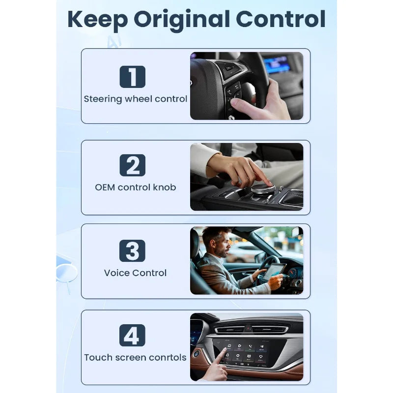 Wireless CarPlay Android Auto Adapter Mini Box Bluetooth 5.0 5Ghz Wifi Wireless Android Auto Connection Car Intelligent Systems