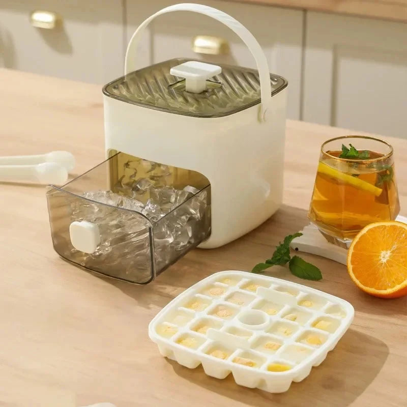 48 Grid Ice Cube Tray One Touch Easy Release Reusable Ice Maker Mold For Freezer Homemade Ice Cubes Kitchen Bar