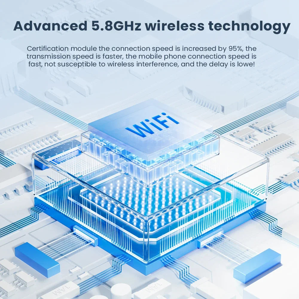 Wireless CarPlay Android Auto Adapter Mini Box Bluetooth 5.0 5Ghz Wifi Wireless Android Auto Connection Car Intelligent Systems