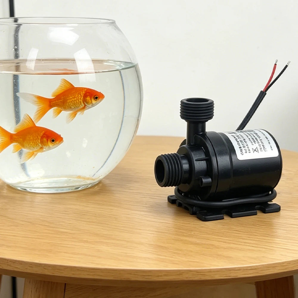 Water Pump 12v High Pressure Ultra Quiet Solar DC 24V Lift 5M 800L/H Brushless Motor Submersible Water Pumps Quick Break Joint