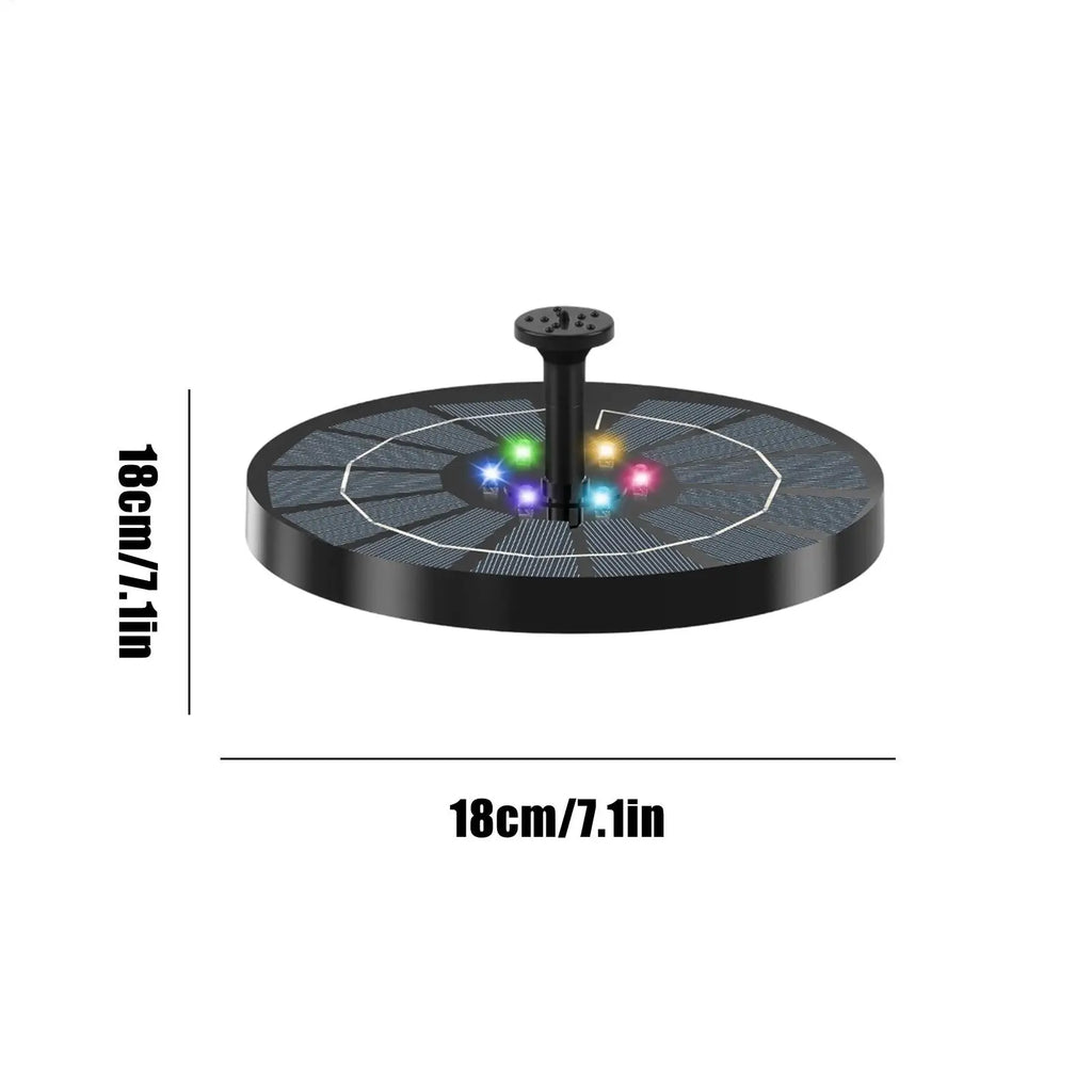 Solar Water Fountain Pool Pond Waterfall Fountain Garden Decoration Outdoor Bird Bath Solar Powered Floating Water Pump