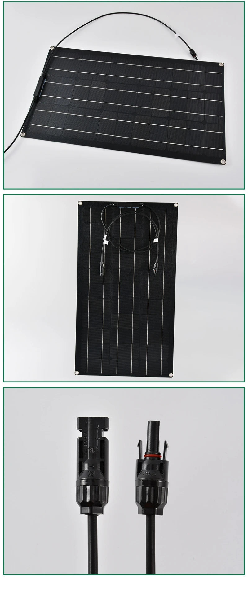 12V Bendable Solar Panel 2000W 1500W 1000W 500W Waterproof Monocrystalline Flexible Solar Panel for RV Boat Outdoor