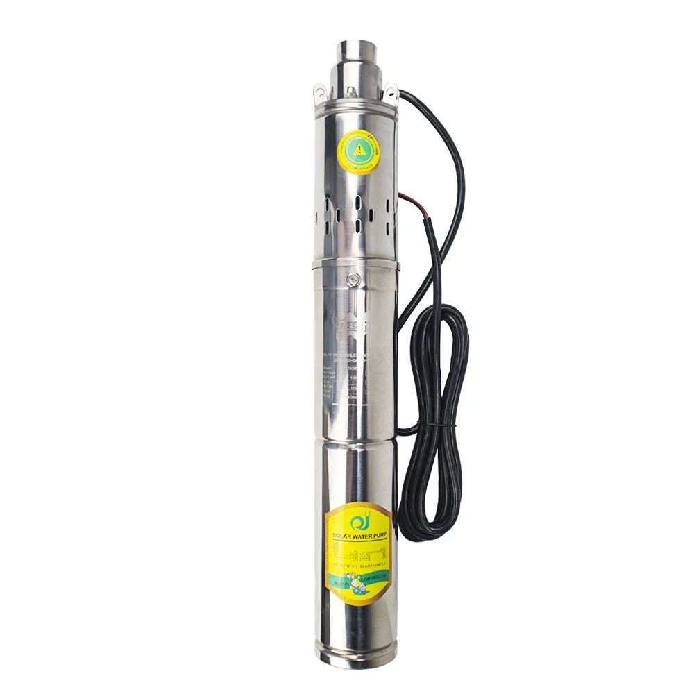 750W Solar DC48V Brushless Screw Water Pump With Built In Controller Max Water Flow 2000Liter/Hour Solar Deep Well Pump