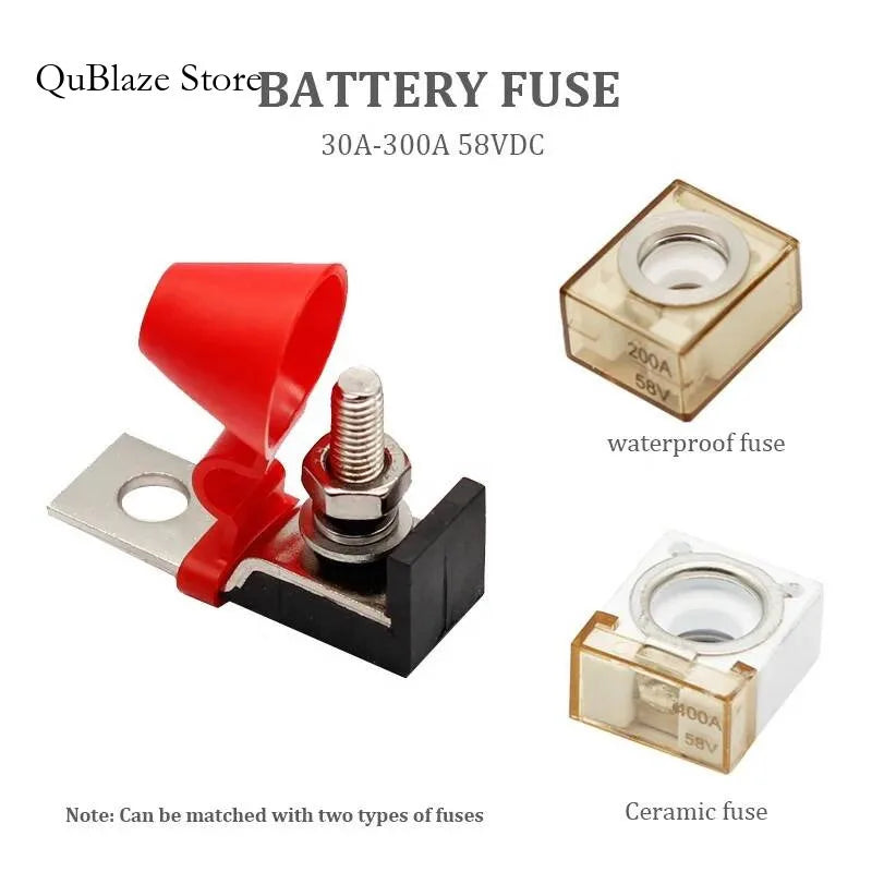60A 75A 80A 100A 125A 150A 175A 200A 250A 300A BATTERY FUSE MRBF Surface And Mount Fuse Blocks Marine Battery Terminal Holder