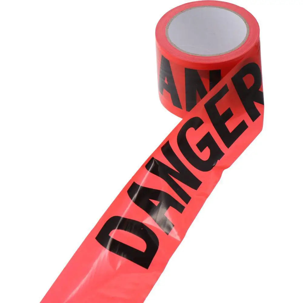 Widely used 7.5cm*100M Red Danger Tape Non-Adhesive Roll Caution Barrier Tape Safety Warning Tape Danger Construction