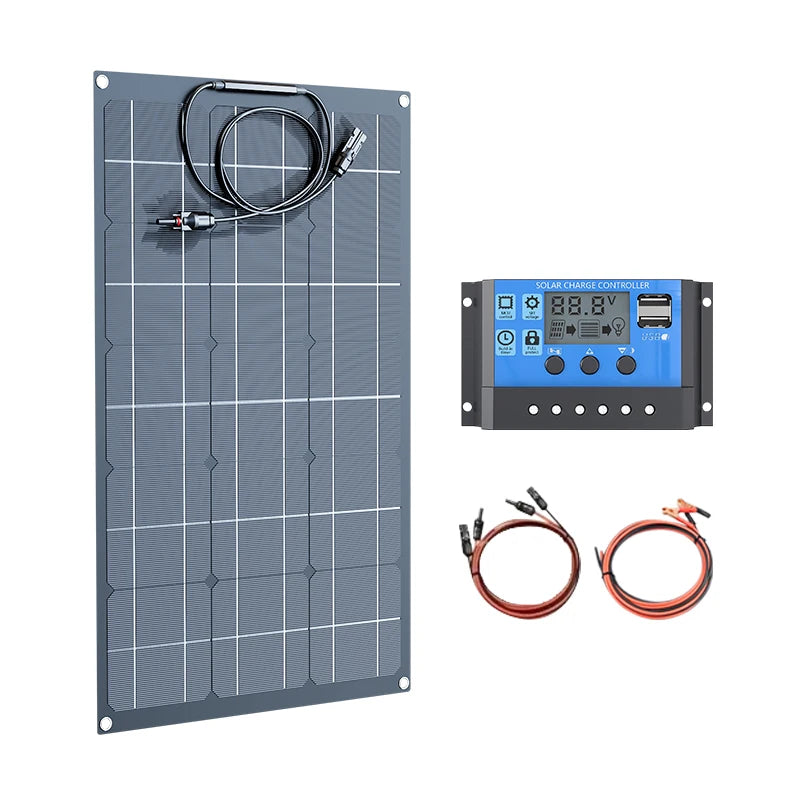 12V Bendable Solar Panel 2000W 1500W 1000W 500W Waterproof Monocrystalline Flexible Solar Panel for RV Boat Outdoor