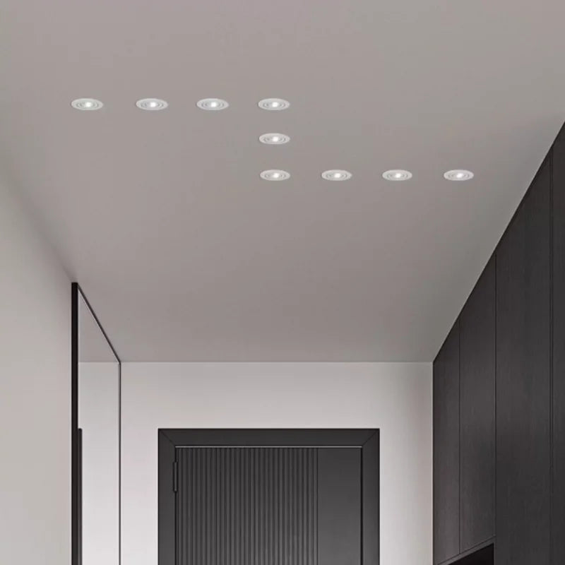 10pcs Round Recessed LED Downlights 3W 5W 7W COB Ceiling Lamp Spot Lights AC110-220V Aluminum Household lighting