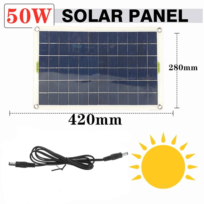 800L/H 50W Solar Power Water Pump Brushless Set Ultra-quiet Submersible Water Pump Motor Fish Pond Garden Fountain Decoration