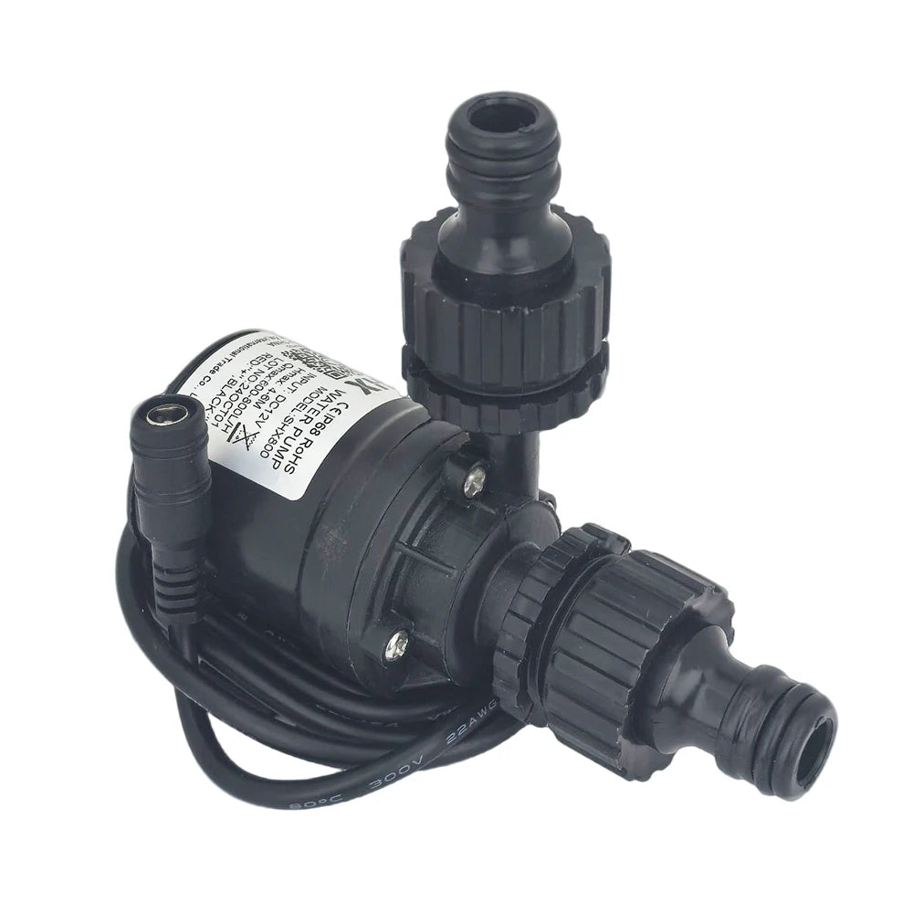 Water Pump 12v High Pressure Ultra Quiet Solar DC 24V Lift 5M 800L/H Brushless Motor Submersible Water Pumps Quick Break Joint
