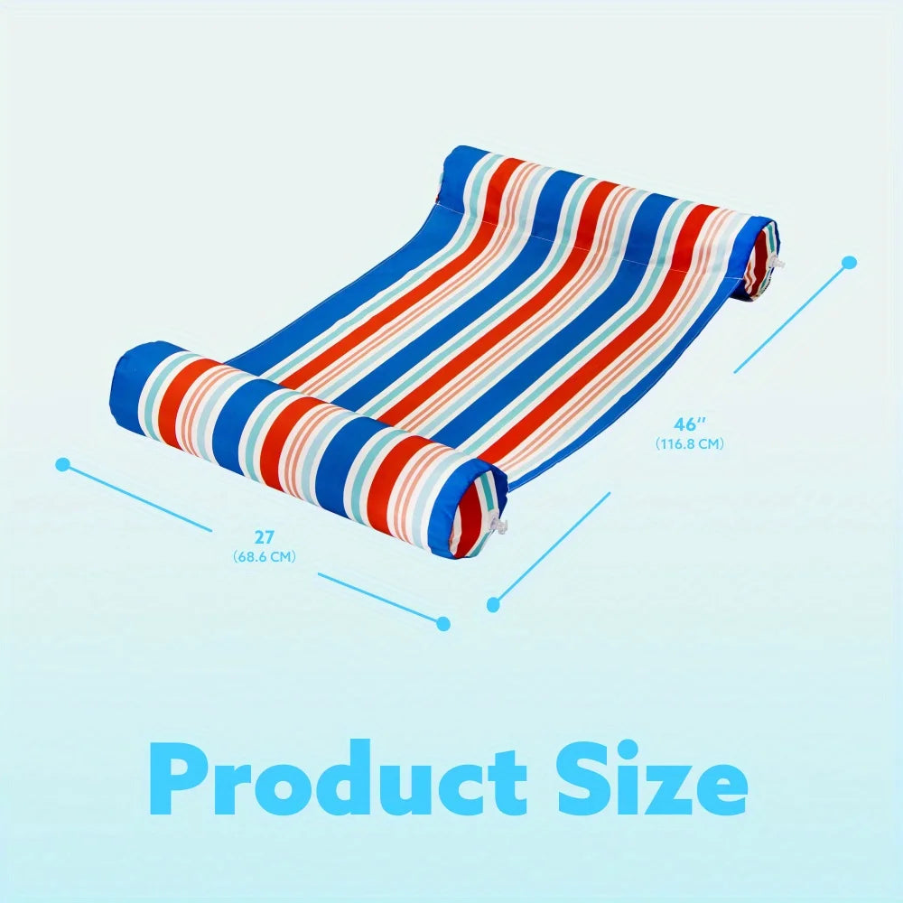 JOYFY 3 Pack 4-in-1 Inflatable Pool Floats Water Hammock Lounges Multi-Purpose Swimming Pool for Pool, Lake, Outdoor, Beach