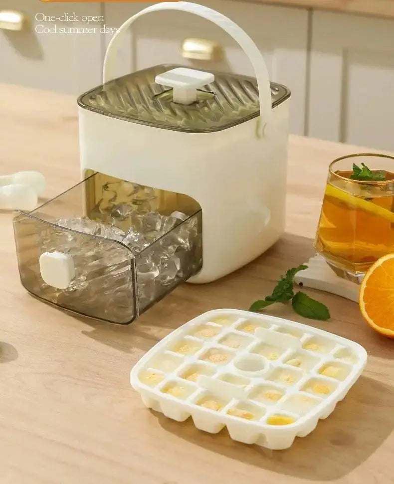 48 Grid Ice Cube Tray One Touch Easy Release Reusable Ice Maker Mold For Freezer Homemade Ice Cubes Kitchen Bar
