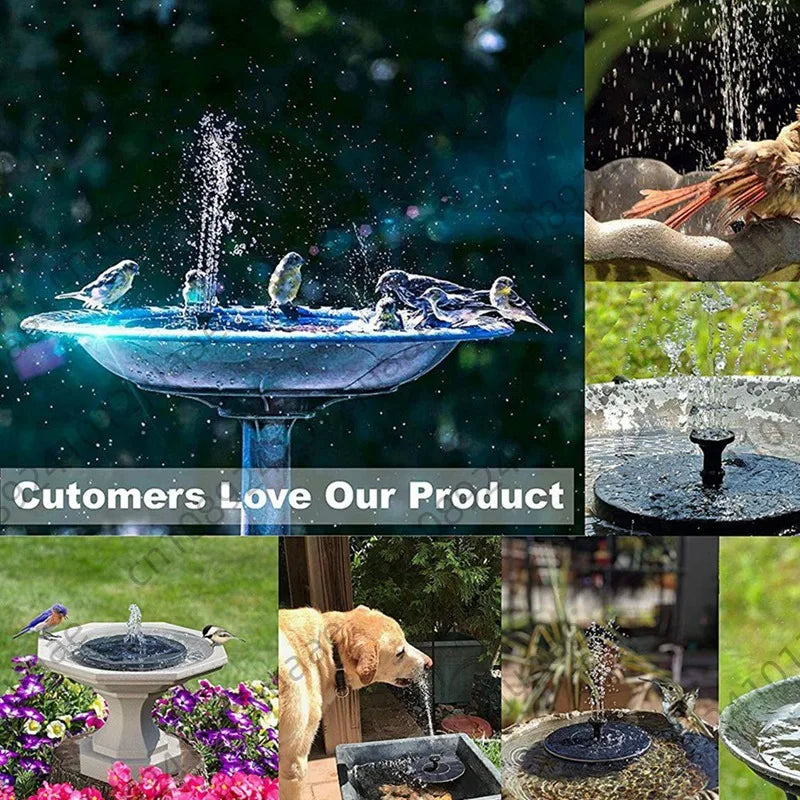 6W Solar Fountain Pump For Water Feature With Cord,Solar Bird Bath Fountain ,Solar Powered Water Fountain For Bird Bath