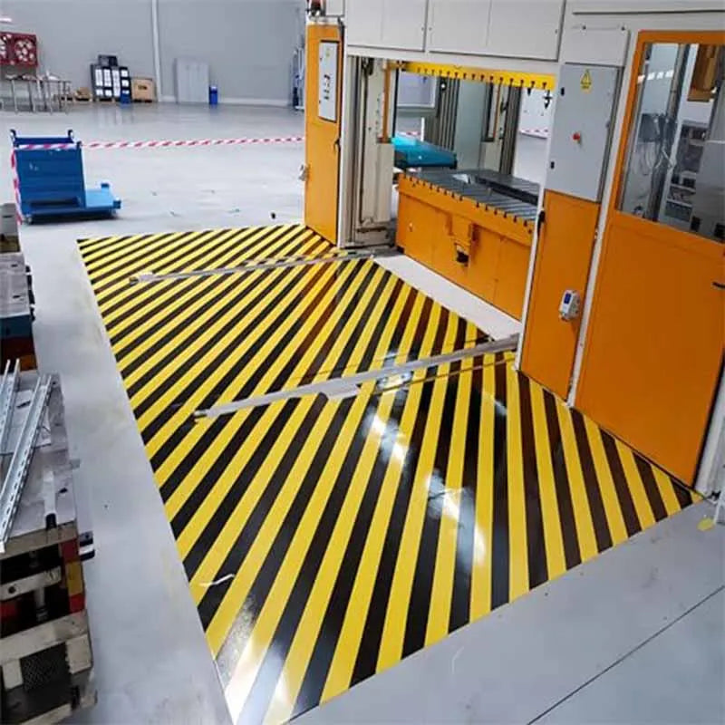 1 Roll Hazard Warning Tape Self-Adhesive Warning Tape High Visibility Yellow Black Tape For Outdoor Building Warning Danger Zone
