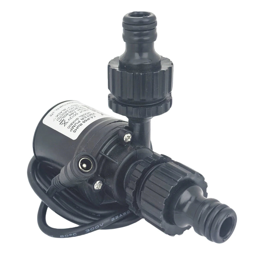 Water Pump 12v High Pressure Ultra Quiet Solar DC 24V Lift 5M 800L/H Brushless Motor Submersible Water Pumps Quick Break Joint