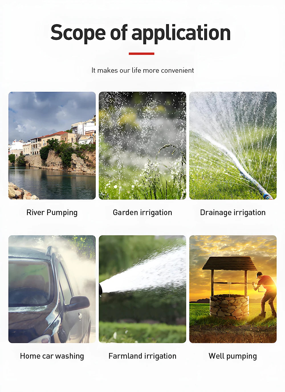 12V/24V DC Submersible Pumps 2 inch Solar Water Pump High Head High Flow Solar Water Pump Home Vegetable Gardening Water Pump